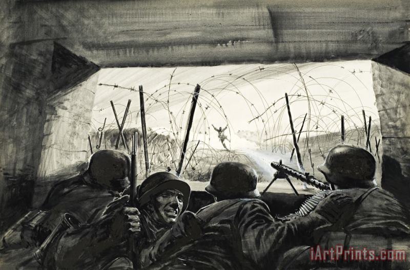The Bunker painting - Graham Coton The Bunker Art Print