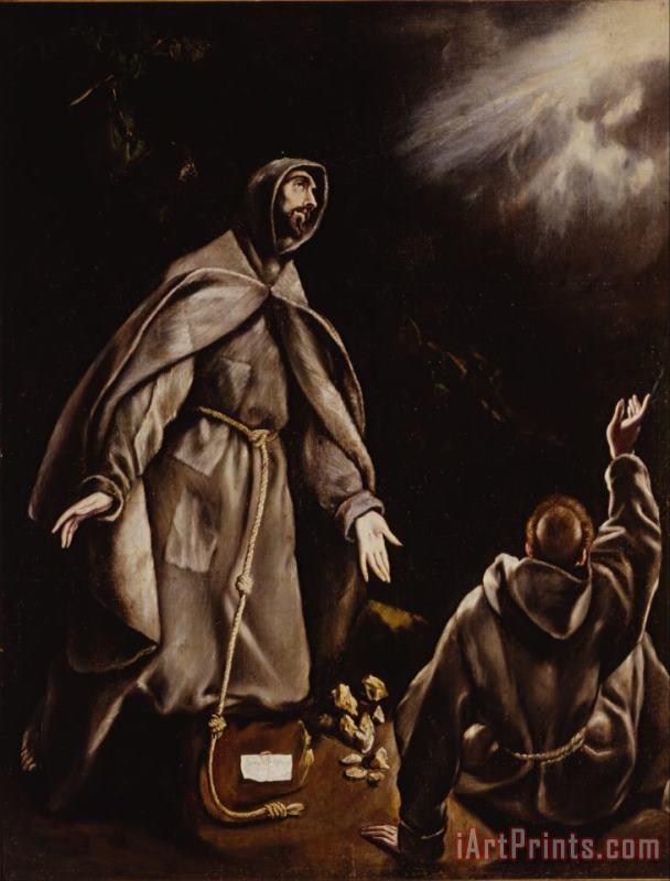 Greco, El And Workshop Saint Francis in Ecstasy Art Print
