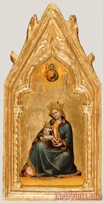 Madonna of Humility painting - Guariento di Arpo Madonna of Humility Art Print