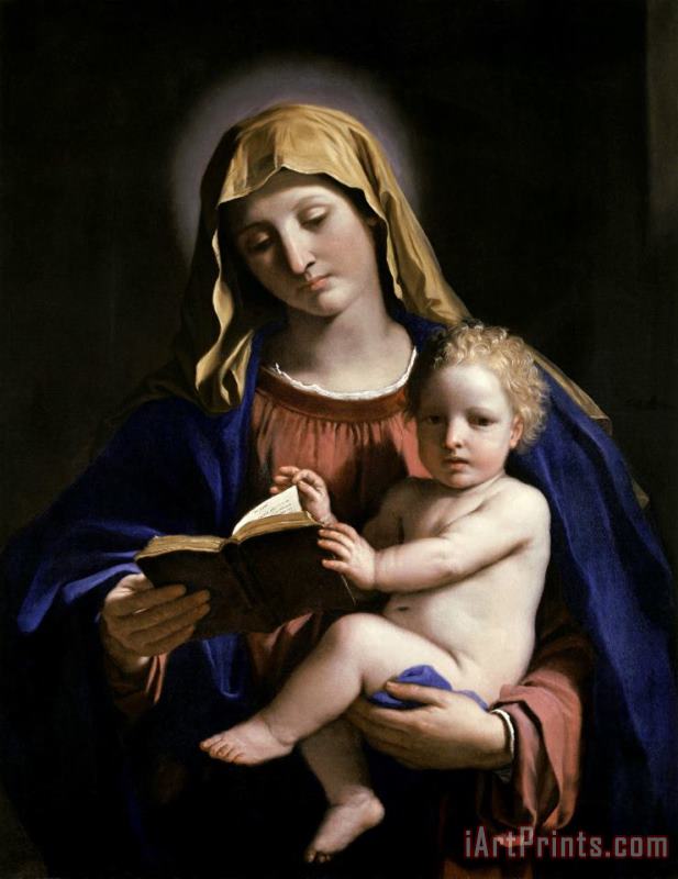 Madonna And Child painting - Guercino Madonna And Child Art Print