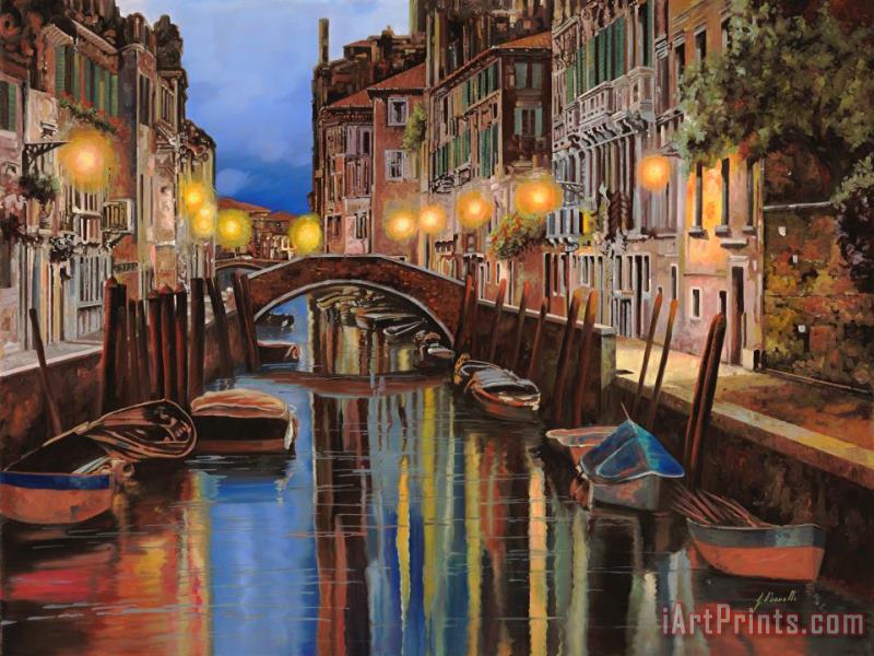 alba a Venezia painting - Collection 7 alba a Venezia Art Print
