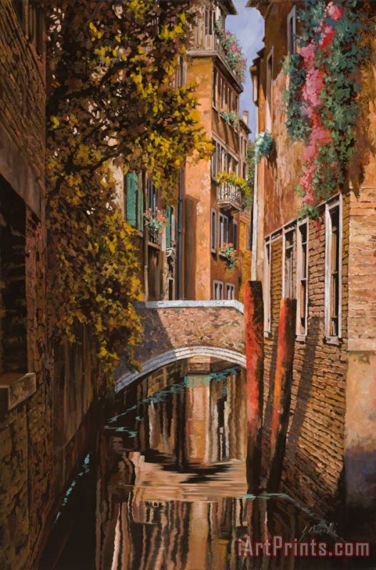 autunno a Venezia painting - Collection 7 autunno a Venezia Art Print