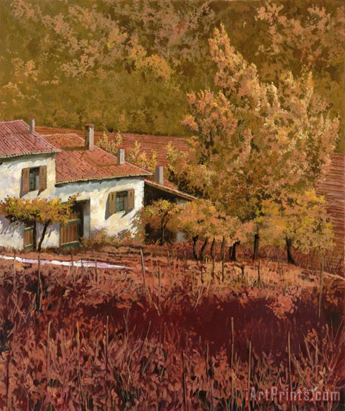Autunno Rosso painting - Collection 7 Autunno Rosso Art Print