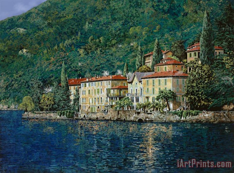 Bellano on Lake Como painting - Collection 7 Bellano on Lake Como Art Print