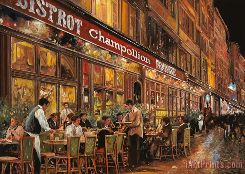 Bistrot Champollion painting - Collection 7 Bistrot Champollion Art Print