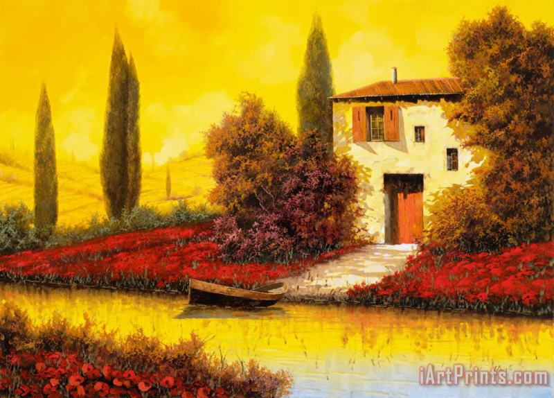 Collection 7 Lungo Il Fiume Tra I Papaveri Art Painting