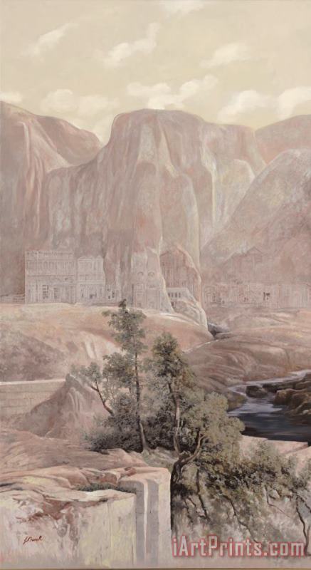 Collection 7 Mountains And Ruins Art Print