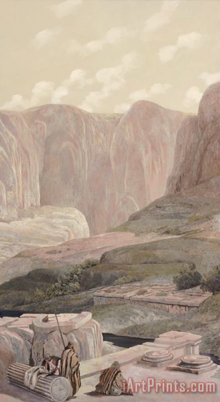 Ruins And Mountains painting - Collection 7 Ruins And Mountains Art Print