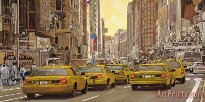 Collection 7 taxi a New York Art Print