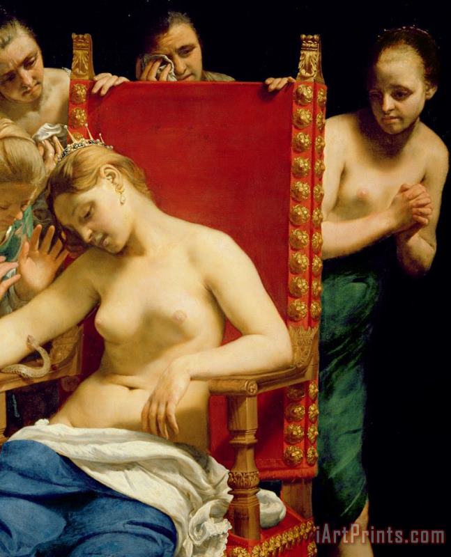 The Death Of Cleopatra painting - Guido Cagnacci The Death Of Cleopatra Art Print