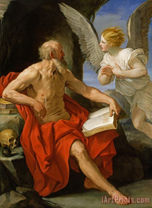 Guido Reni Angel Appearing to St. Jerome Art Painting