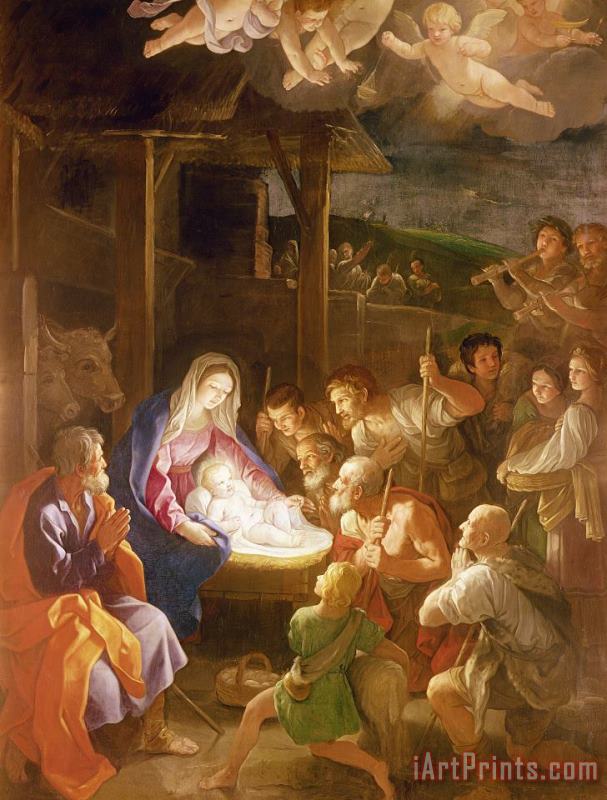 Guido Reni The Adoration Of The Shepherds Art Painting