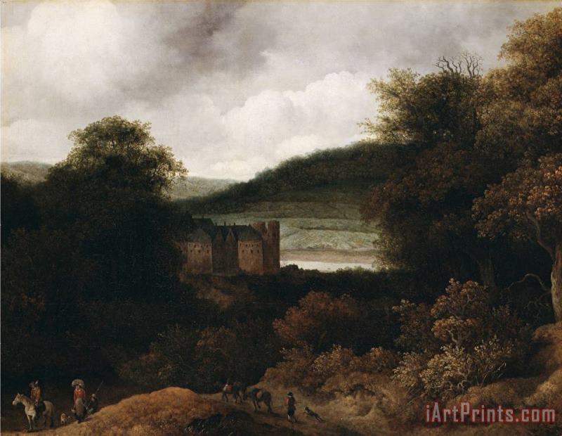 View on The Rhine painting - Guillam Dubois View on The Rhine Art Print