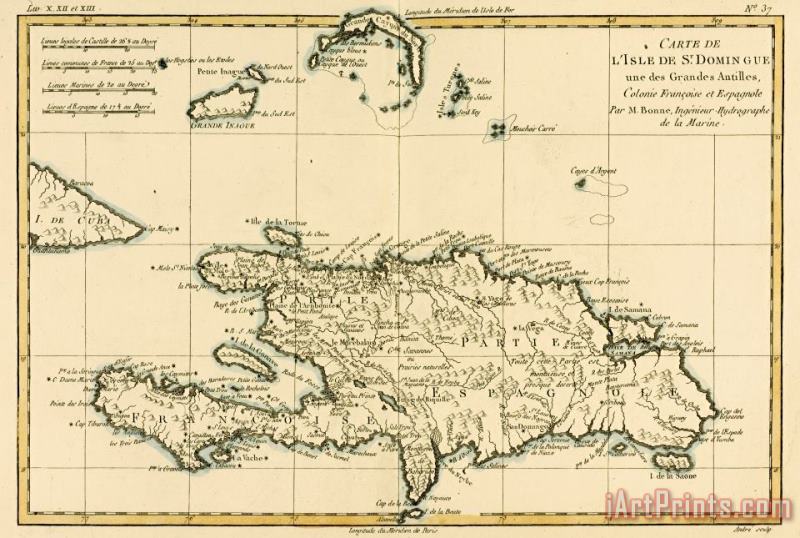 The French and Spanish Colony of the Island of St Dominic of the Greater Antilles painting - Guillaume Raynal The French and Spanish Colony of the Island of St Dominic of the Greater Antilles Art Print