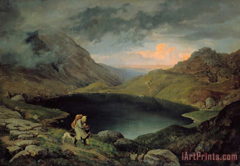Gustav Karl Ludwig Richter Teich Im Riesengebirge Art Print