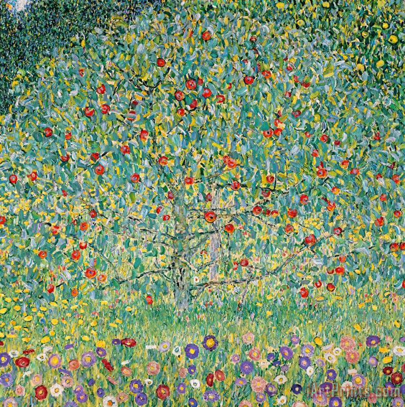 Gustav Klimt Apple Tree I Art Print
