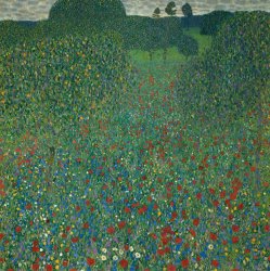 Gustav Klimt Field Of Poppies