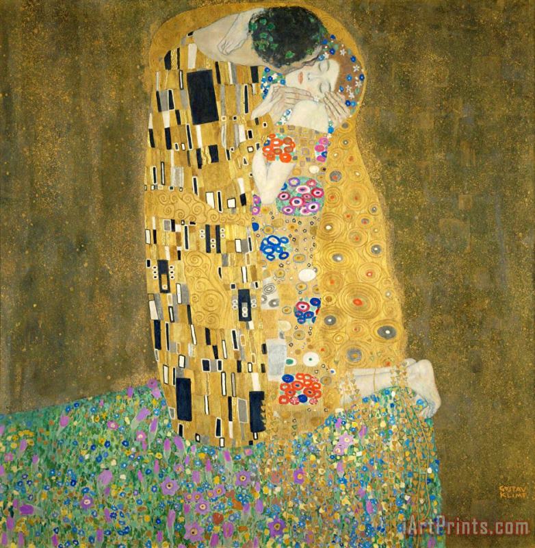Gustav Klimt The Kiss Iii Art Painting