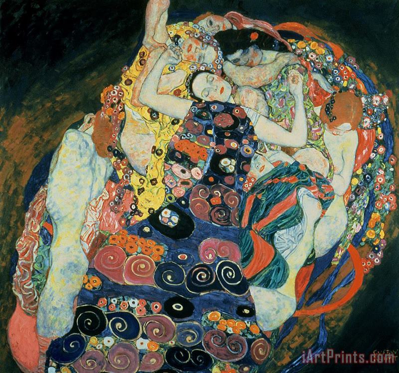 Gustav Klimt The Maiden Art Print