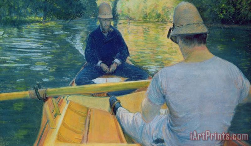 Gustave Caillebotte Boaters On The Yerres Art Print