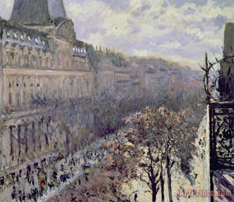 Boulevard Des Italiens painting - Gustave Caillebotte Boulevard Des Italiens Art Print