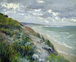 Gustave Caillebotte Cliffs by the sea at Trouville