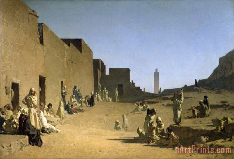 Laghouat in the Algerian Sahara painting - Gustave Caillebotte Laghouat in the Algerian Sahara Art Print