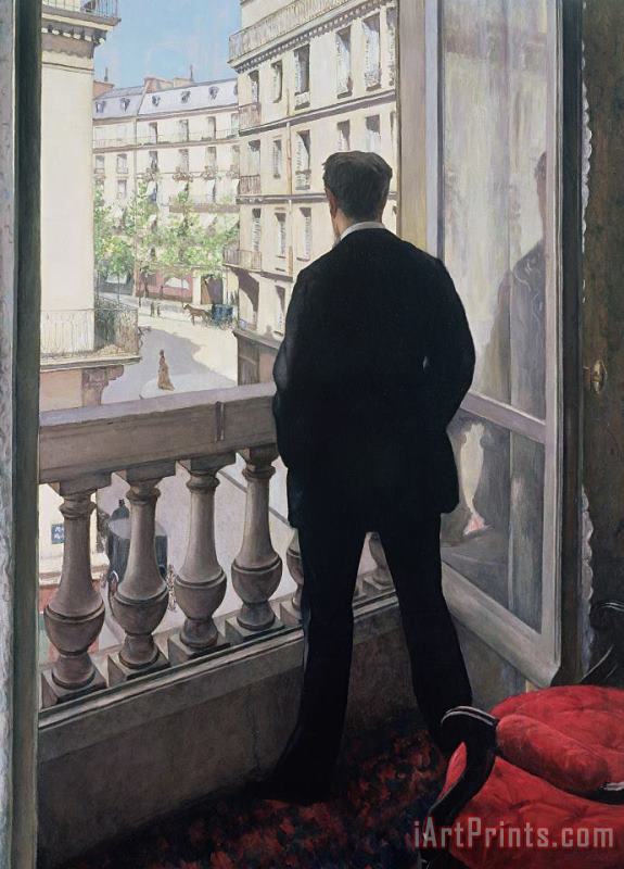 Gustave Caillebotte Man At The Window Art Print