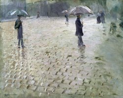 Gustave Caillebotte Study for a Paris Street Rainy Day