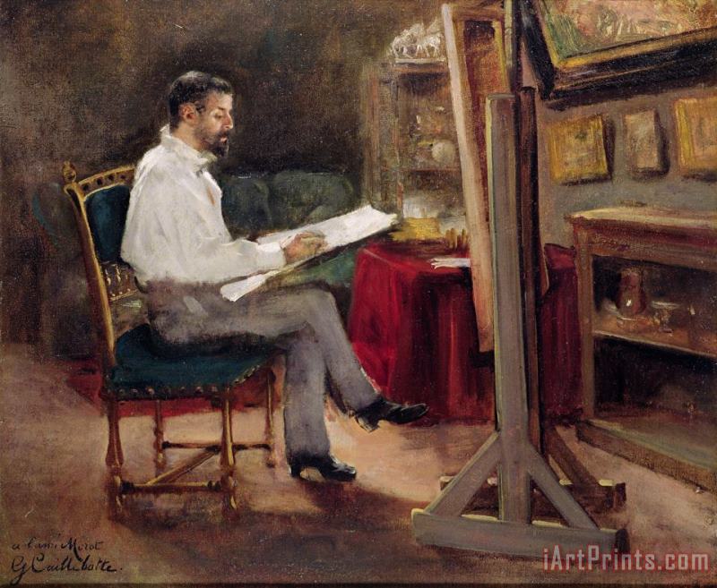Gustave Caillebotte The Artist Morot in his Studio Art Painting