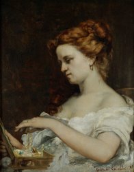Gustave Courbet A Woman with Jewellery painting