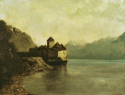 Gustave Courbet Chateau de Chillon painting