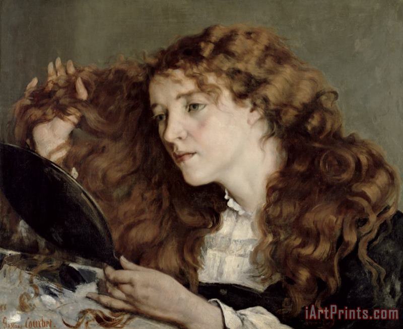 Jo The Beautiful Irish Girl painting - Gustave Courbet Jo The Beautiful Irish Girl Art Print