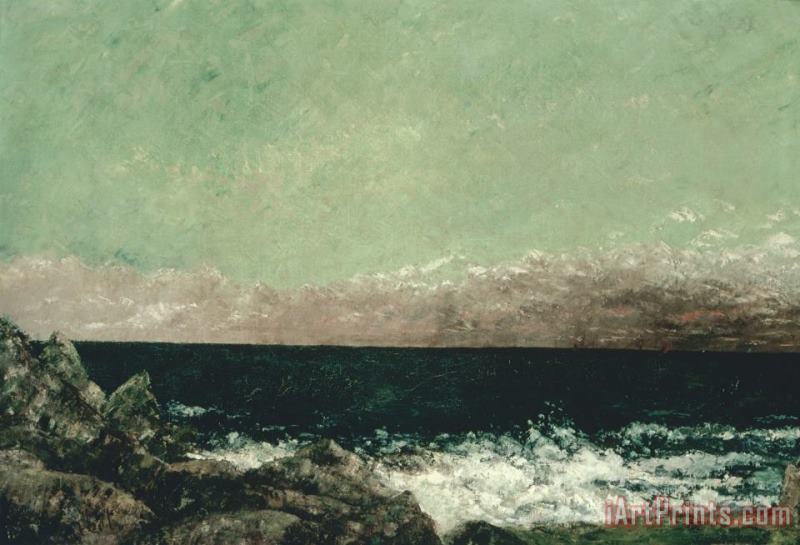 The Mediterranean painting - Gustave Courbet The Mediterranean Art Print