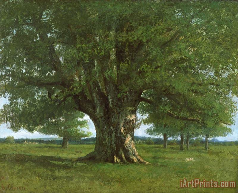 Gustave Courbet The Oak of Flagey Art Print