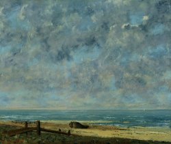 Gustave Courbet The Sea painting