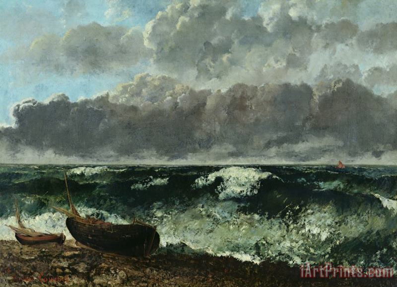 Gustave Courbet The Stormy Sea Or, The Wave Art Print