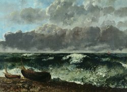 Gustave Courbet The Stormy Sea Or, The Wave painting