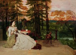 Gustave Courbet Woman of Frankfurt painting