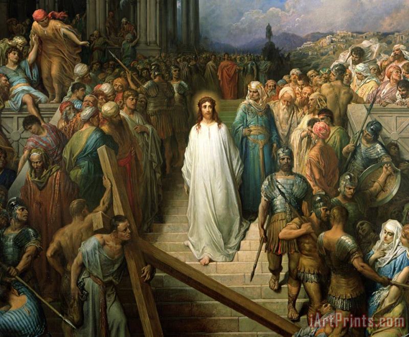 Christ Leaves his Trial painting - Gustave Dore Christ Leaves his Trial Art Print