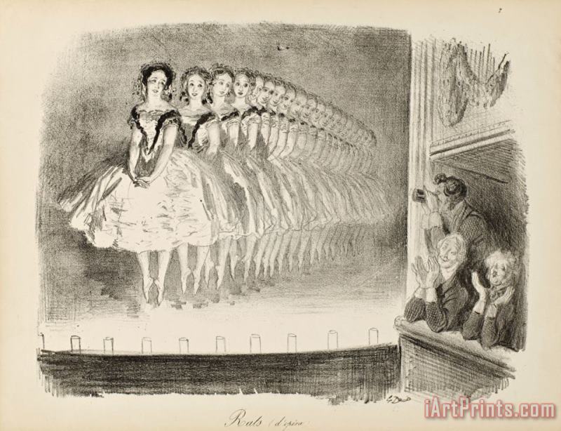 Dancers painting - Gustave Dore Dancers Art Print