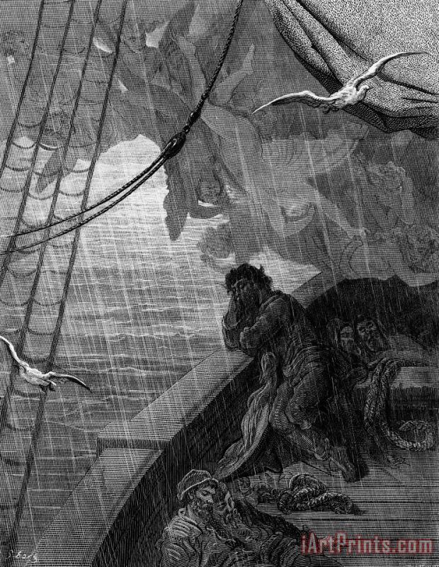 The Rain Begins To Fall painting - Gustave Dore The Rain Begins To Fall Art Print