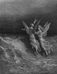 Gustave Dore The Two Fellow Spirits Of The Spirit Of The South Pole Ask The Question Why The Ship Travels