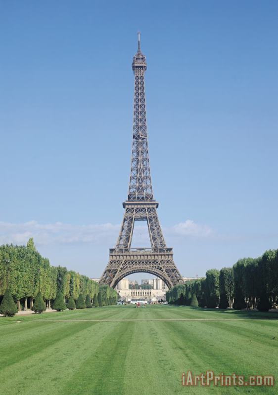 Gustave Eiffel The Eiffel Tower, View Towards The Palais De Chaillot, Constructed 1887 89 Art Print