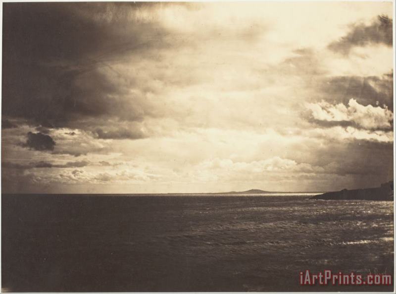 Gustave Le Gray Cloudy Sky, Mediterranean Sea Art Painting