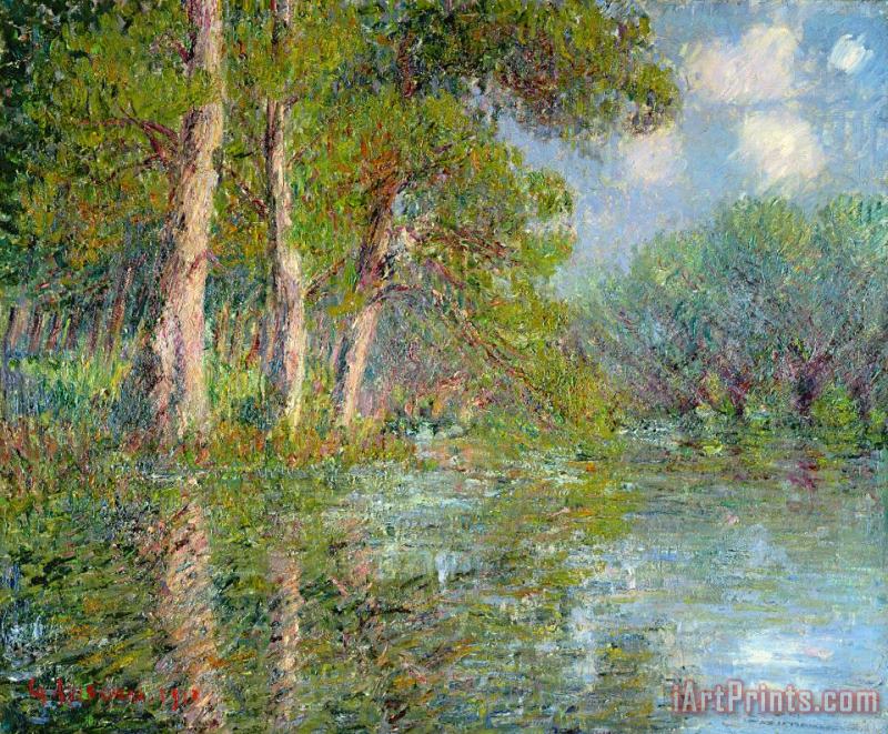 A Bend in the Eure painting - Gustave Loiseau A Bend in the Eure Art Print