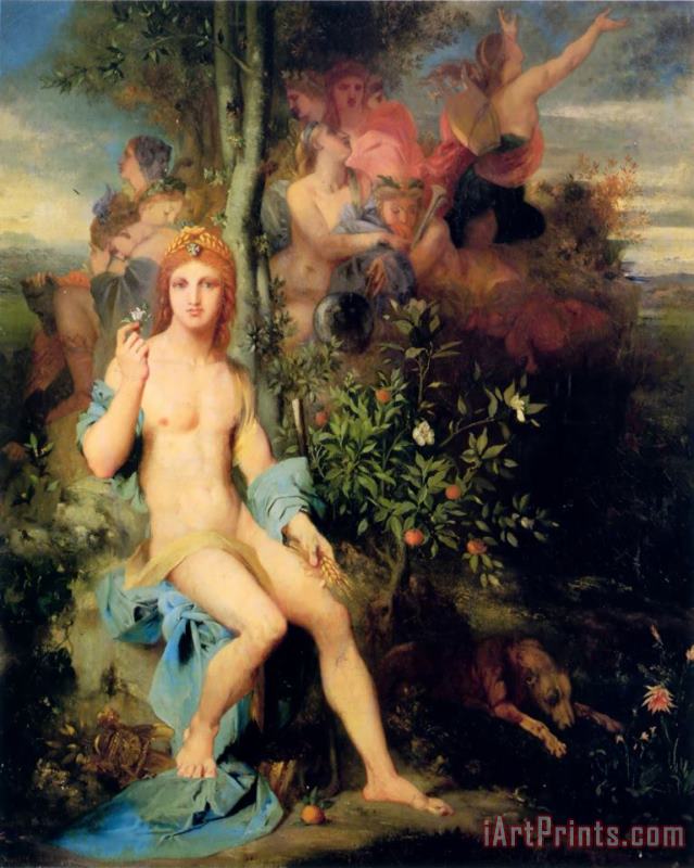 Gustave Moreau Apollo And The Nine Muses Art Painting