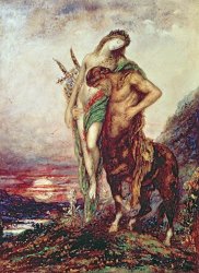 Gustave Moreau Dead Poet Borne By Centaur painting