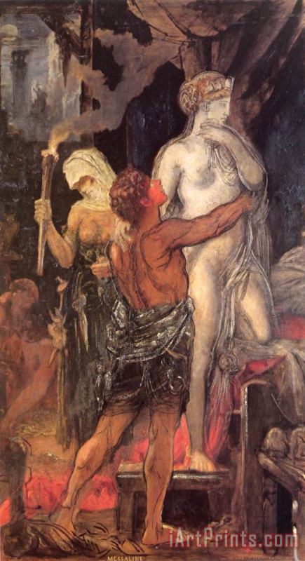 Messalina painting - Gustave Moreau Messalina Art Print