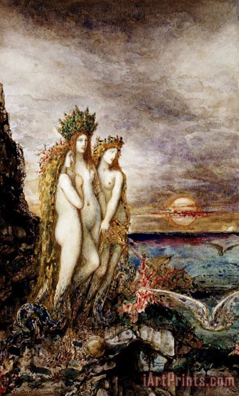 Gustave Moreau The Sirens Art Print
